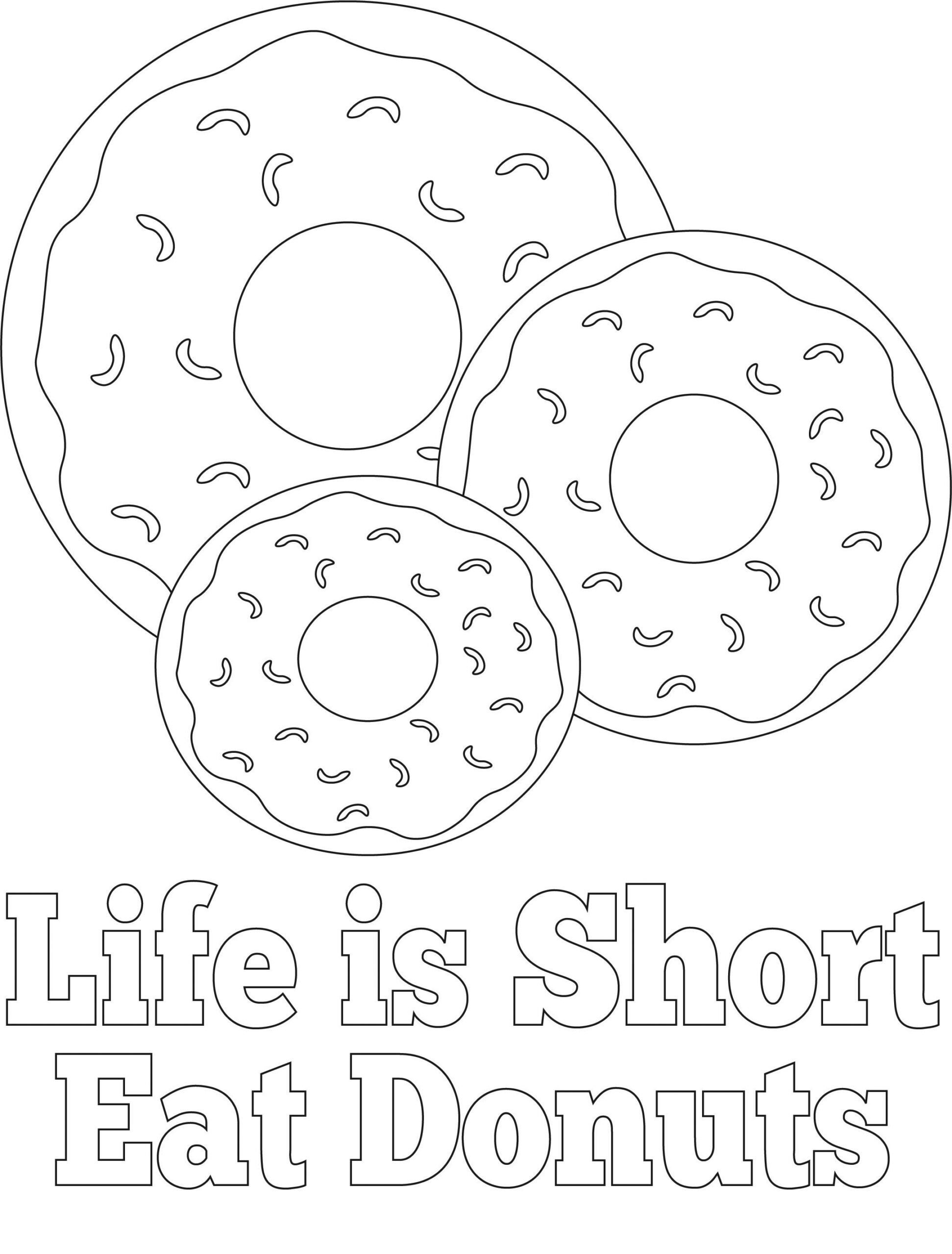 Donut Coloring Pages Best Coloring Pages For Kids