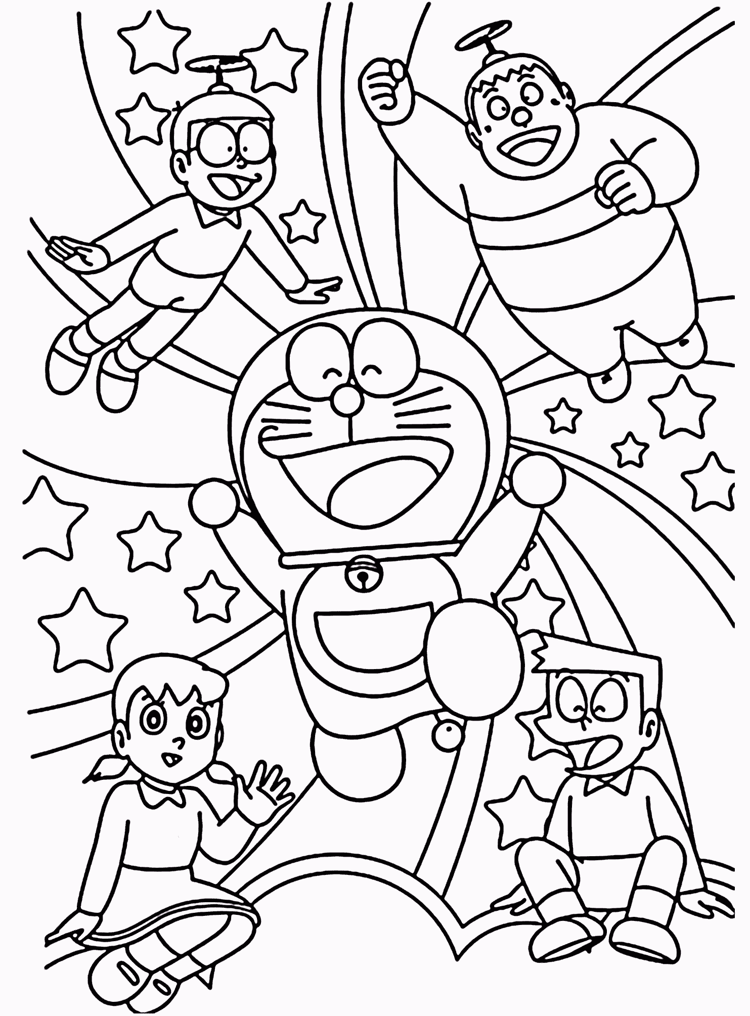 Doraemon Printable Coloring Pages