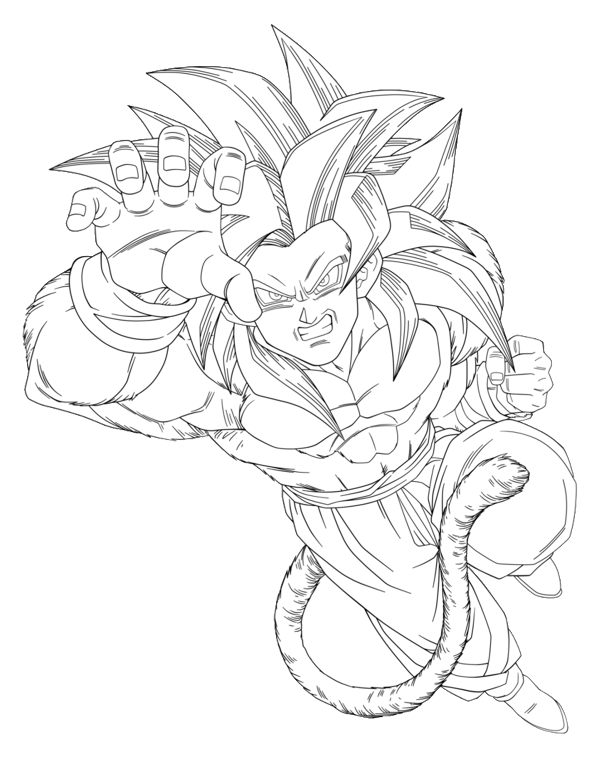 Dbz Printable Coloring Pages