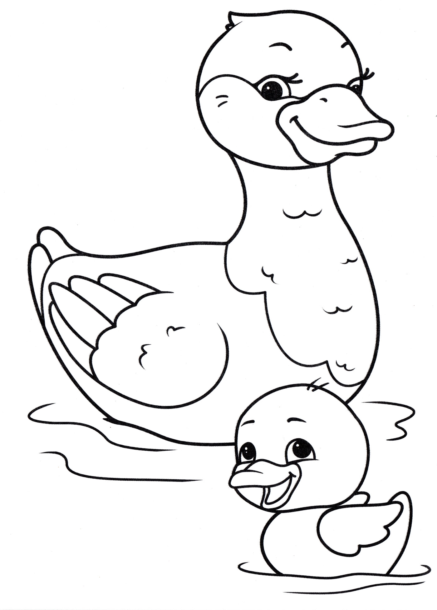 Printable Duck Coloring Pages