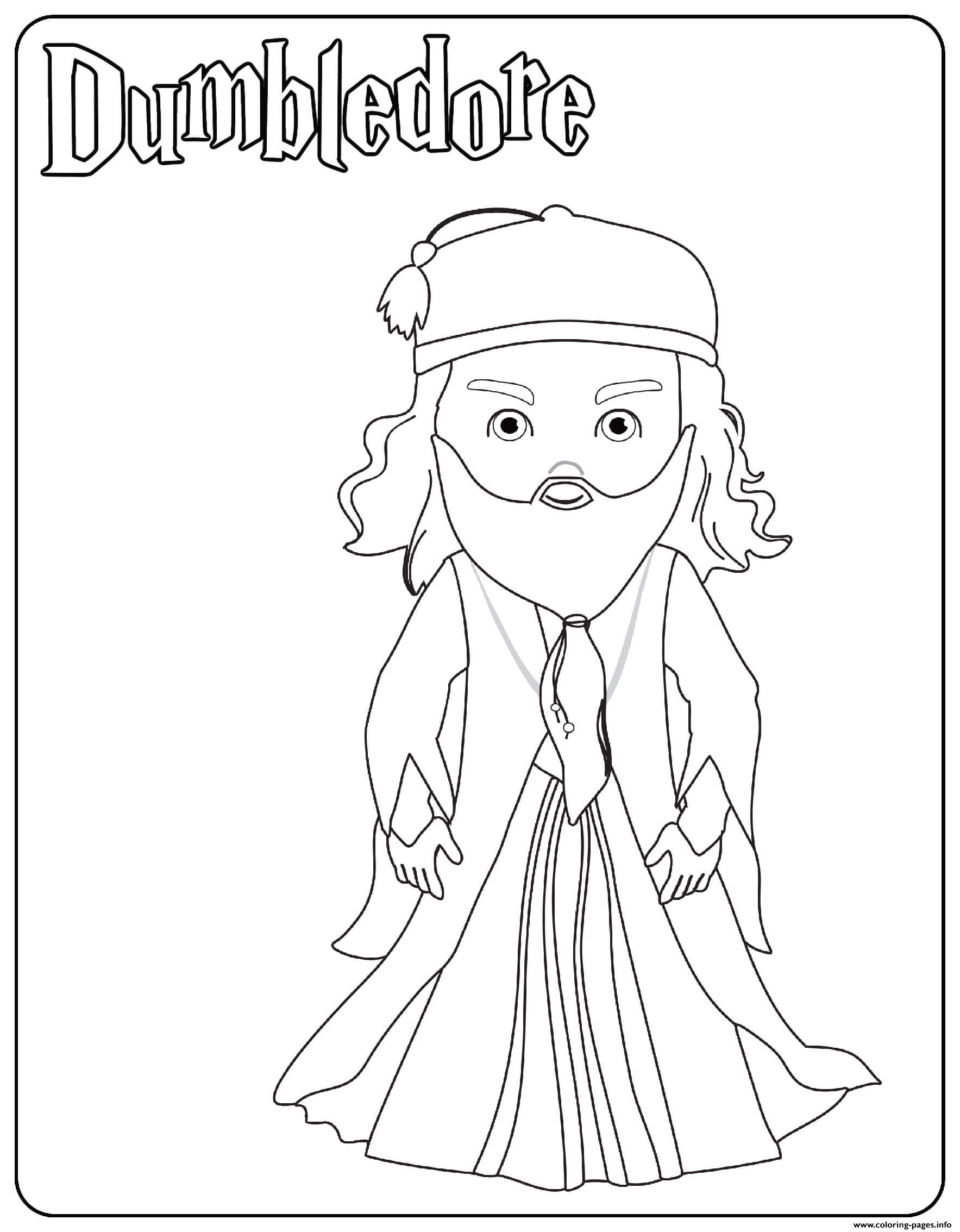 Dumbledore Coloring Page Printable