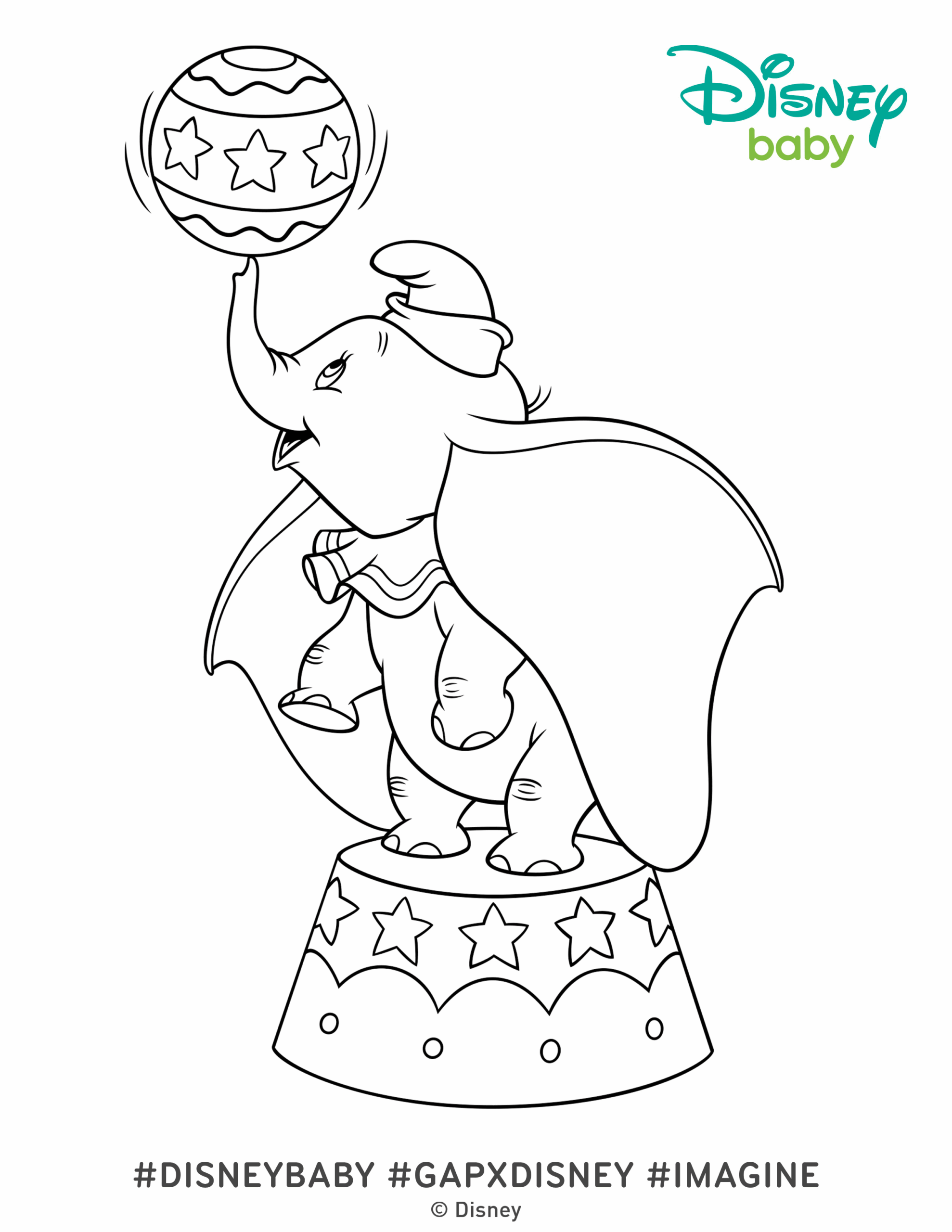 Dumbo Printable Coloring Pages