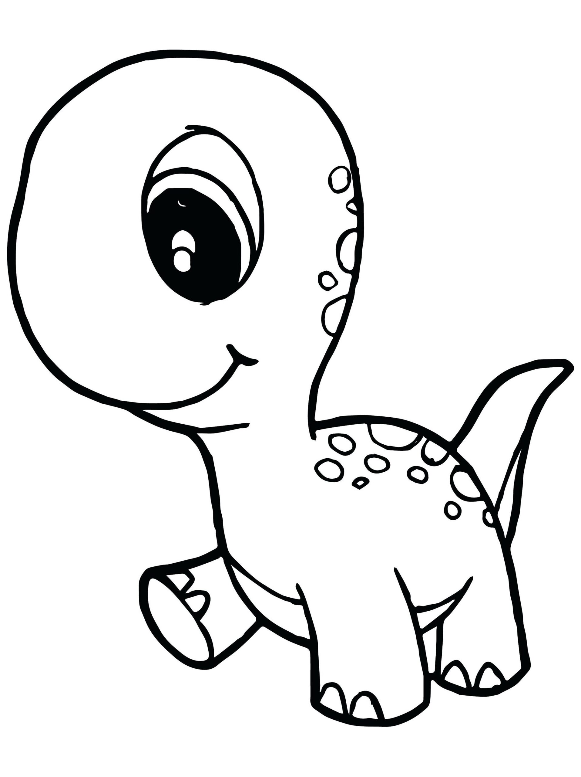 Easy Dinosaur Coloring Pages Printable Coloring And Drawing