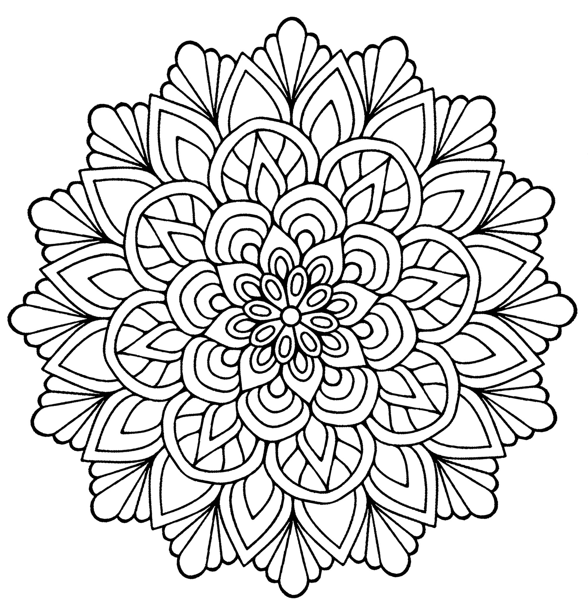 Printable Small Mandala Coloring Pages