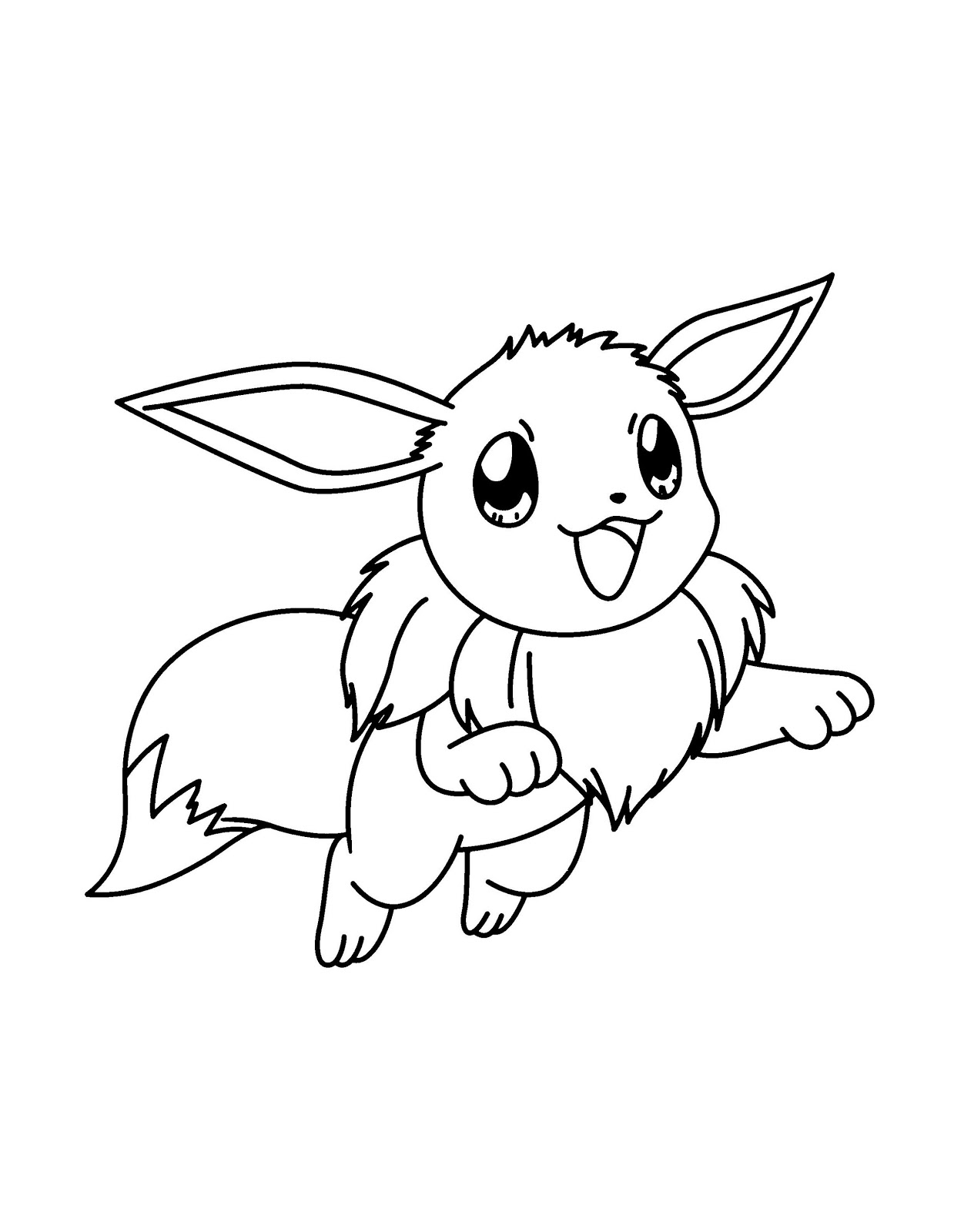 Eevee Coloring Pages Printable Free Pokemon Coloring Pages
