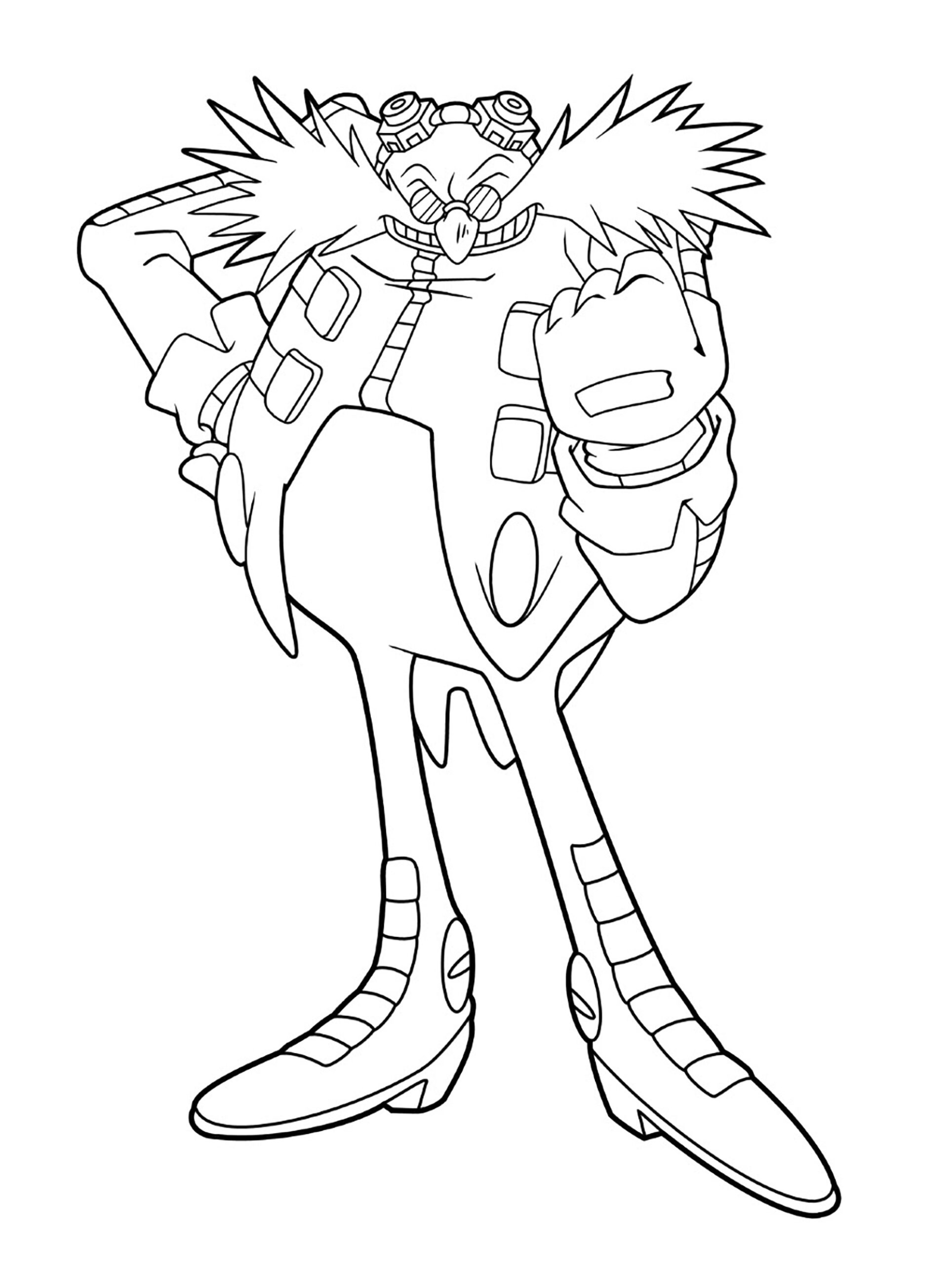 Eggman Sonic S Sworn Enemy Sonic Coloring Pages