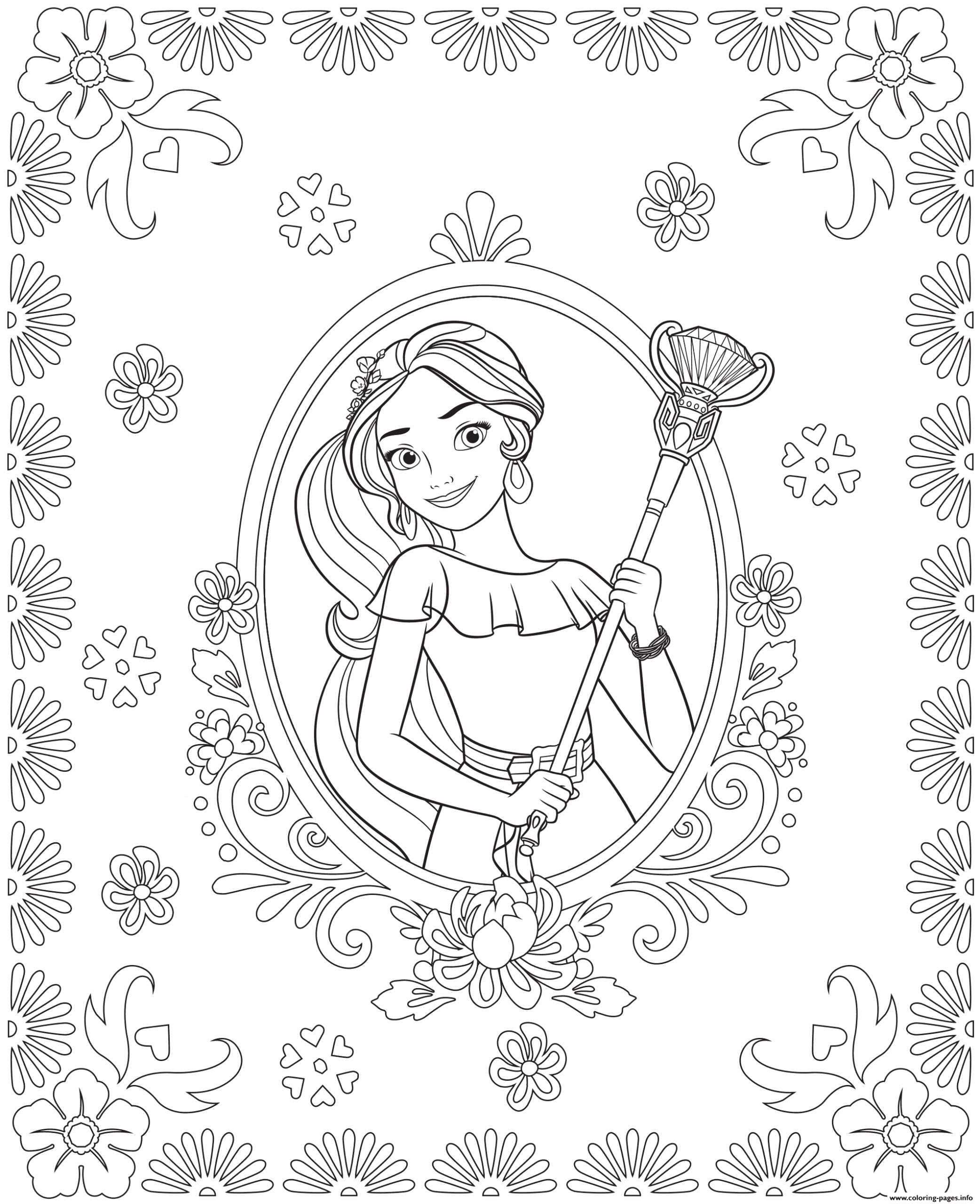 Elena Of Avalor Colouring Page Coloring Page Printable
