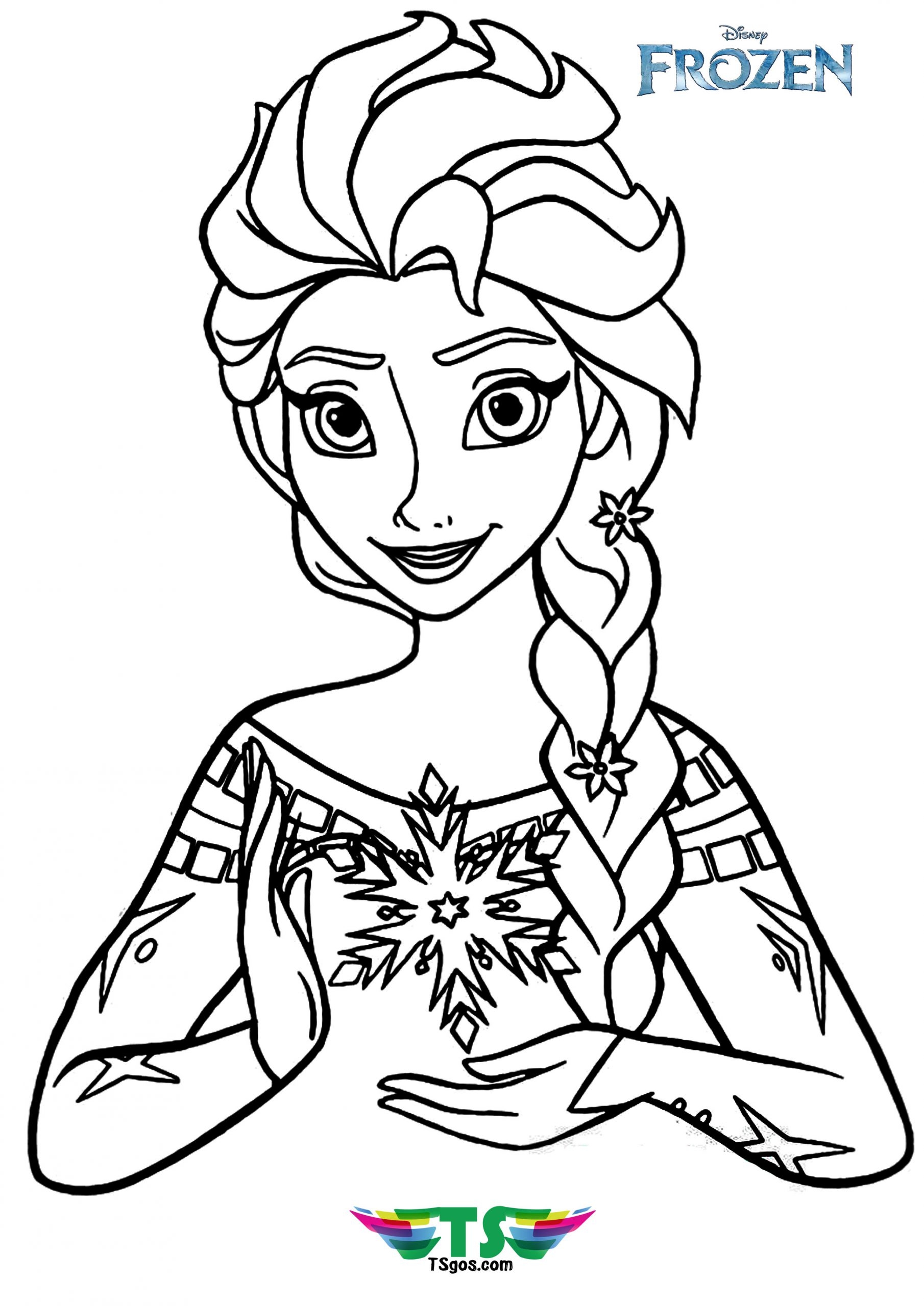 Elsa Coloring Page Printable