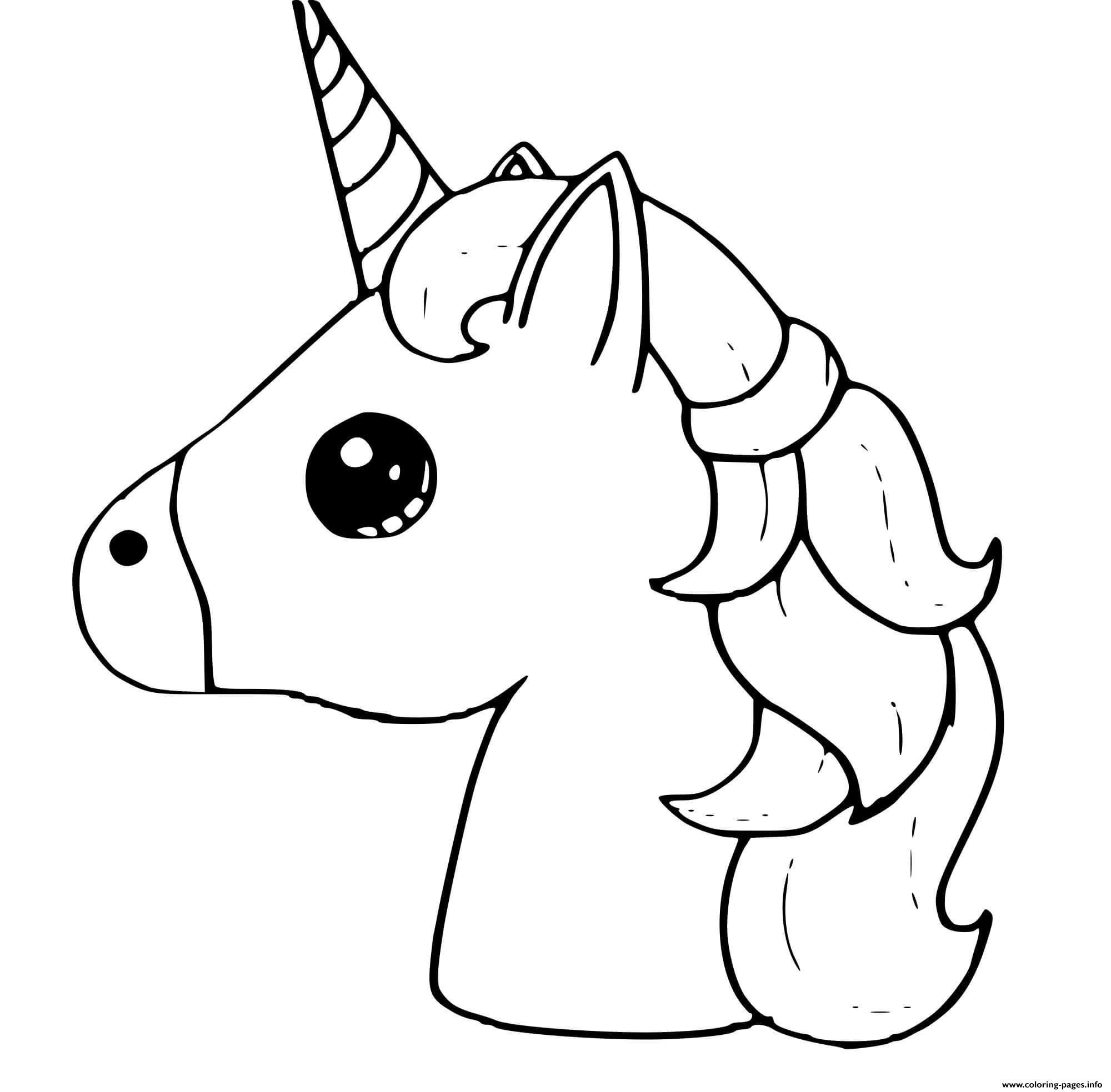Emoji Unicorn Coloring
