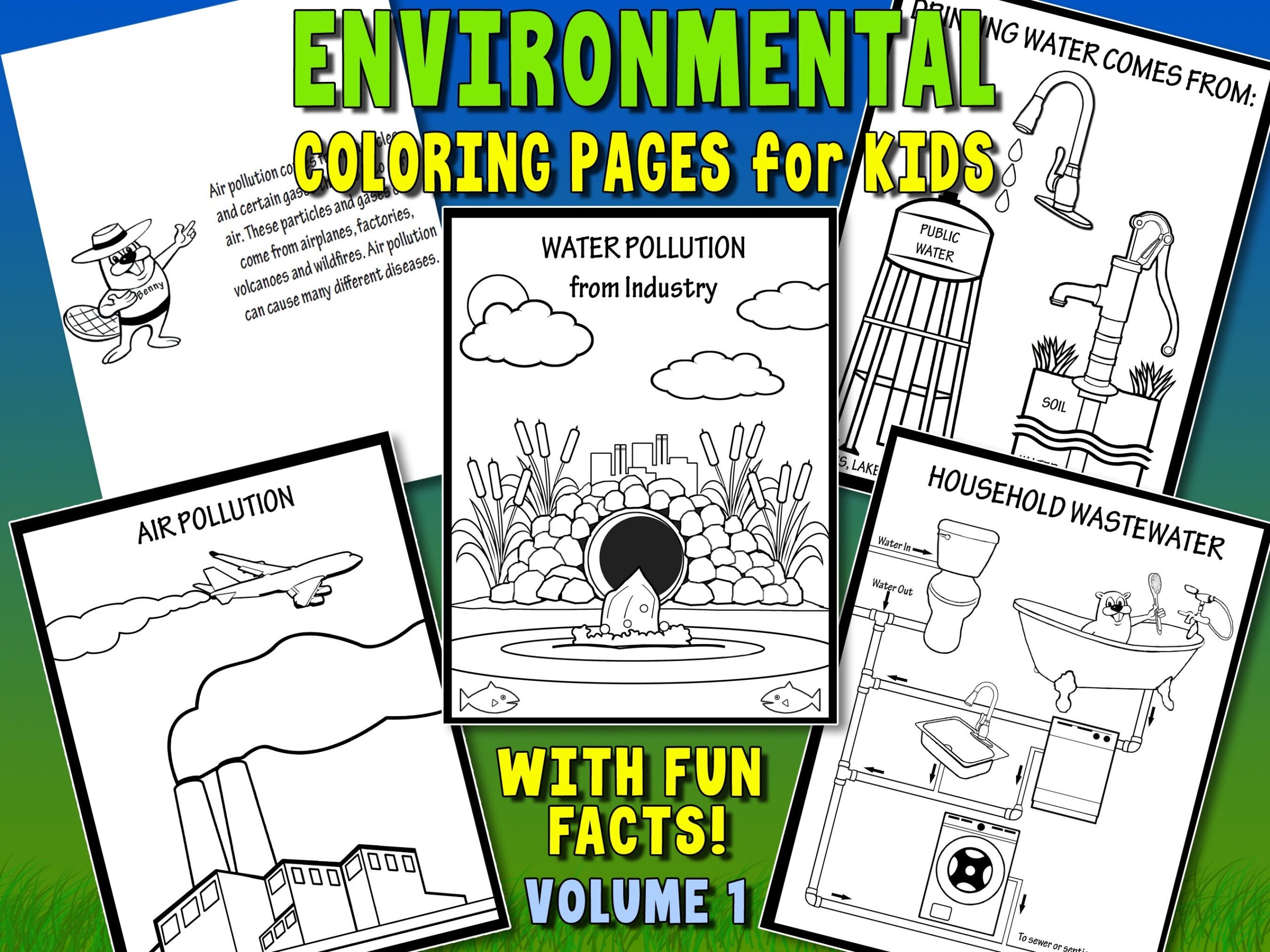Environmental Printable Coloring Pages For Kids Environmental Art Environmental Science Art