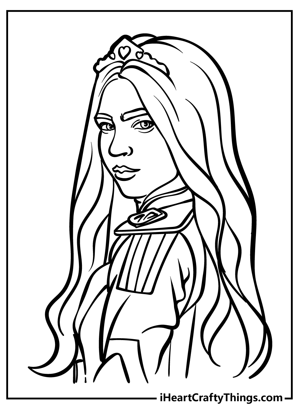 Evie Descendants 2 Coloring Pages