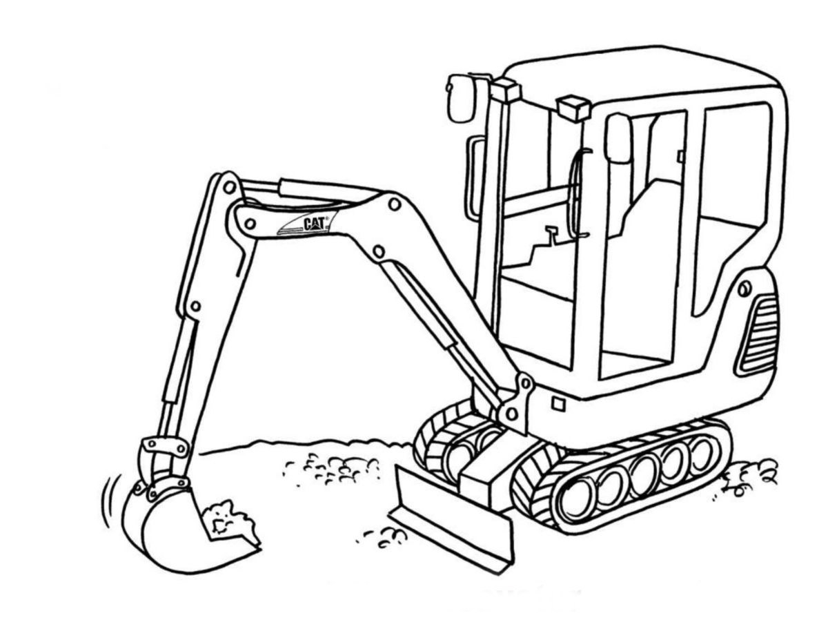Excavator Coloring Pages To Download And Print For Free