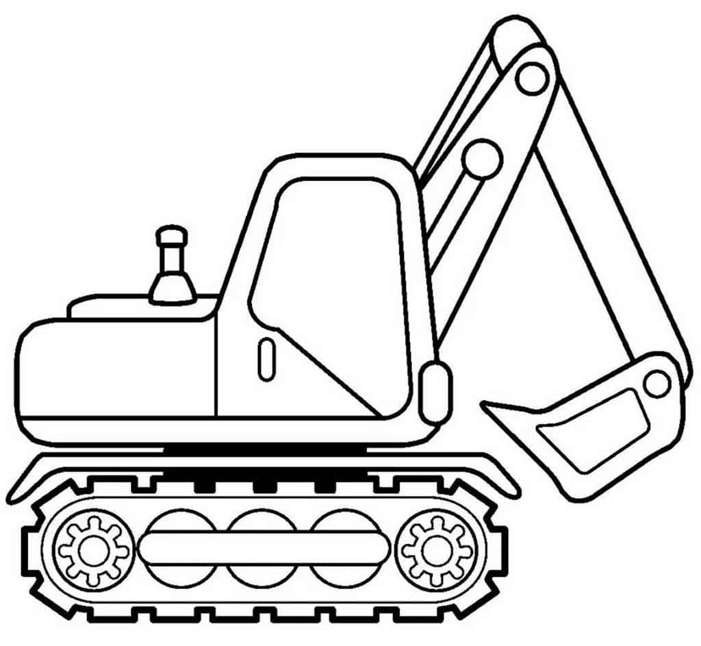 Excavator Free For Kids Coloring Page Download Print Or Color Online For Free