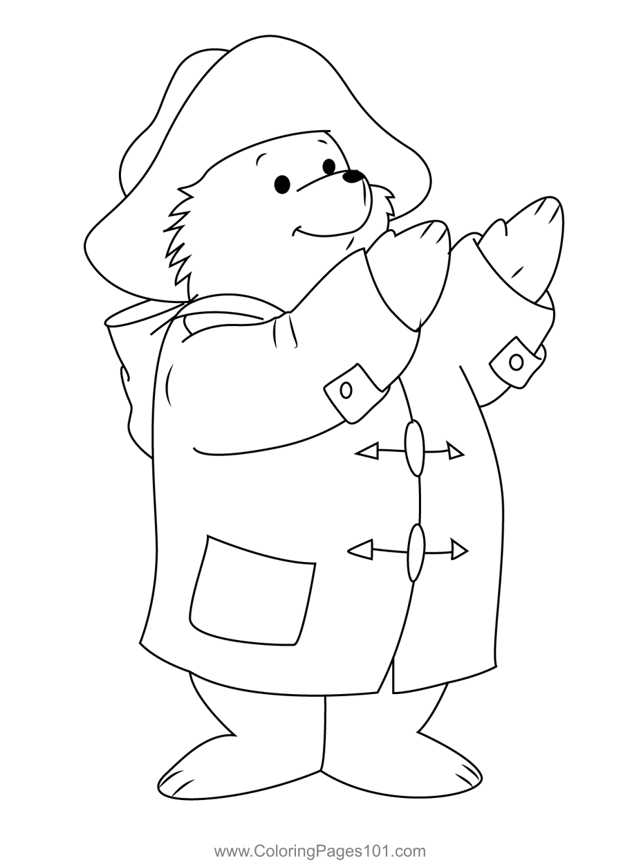 Exercise Paddington Coloring Page For Kids Free Paddington Printable Coloring Pages Online For