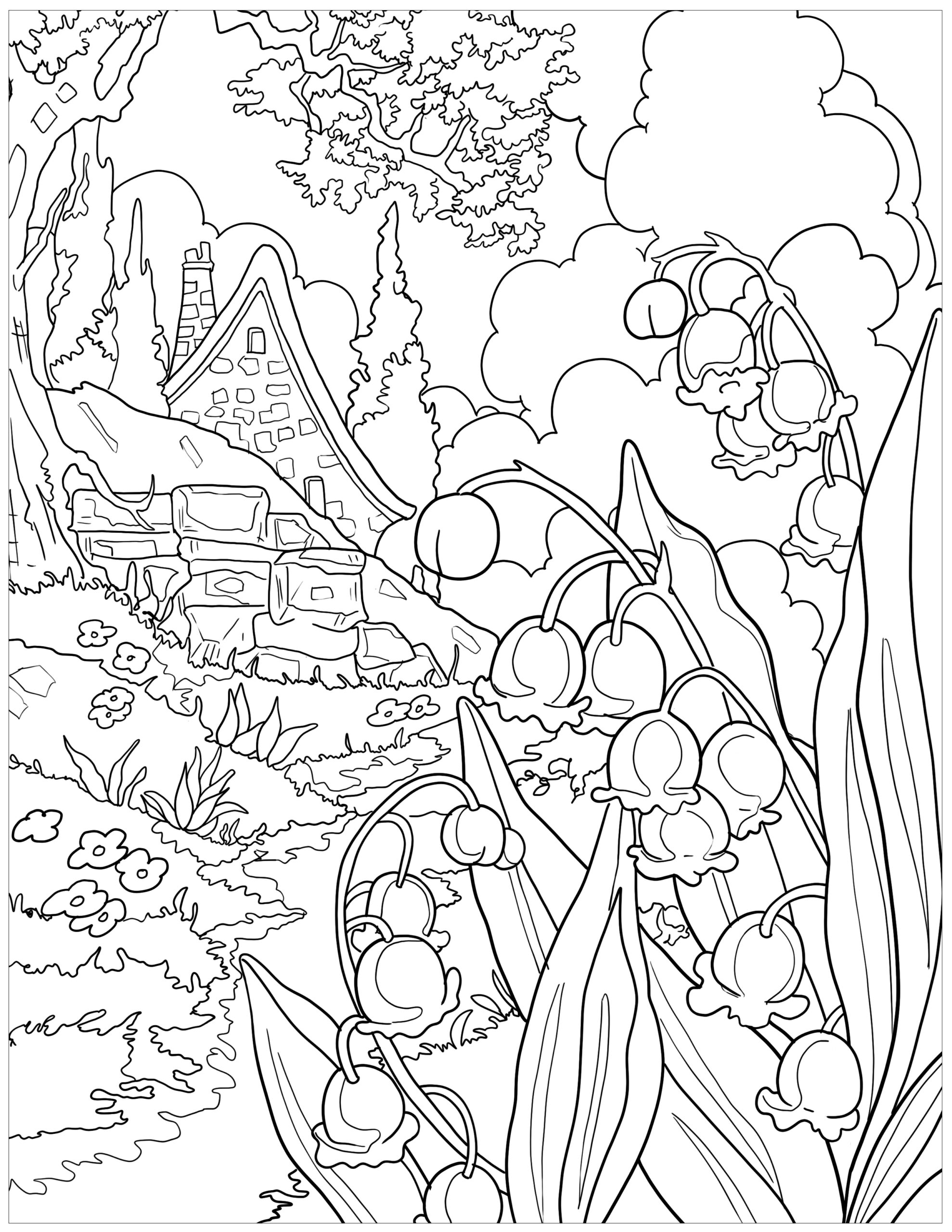 Printable Coloring Pages Of Scenery