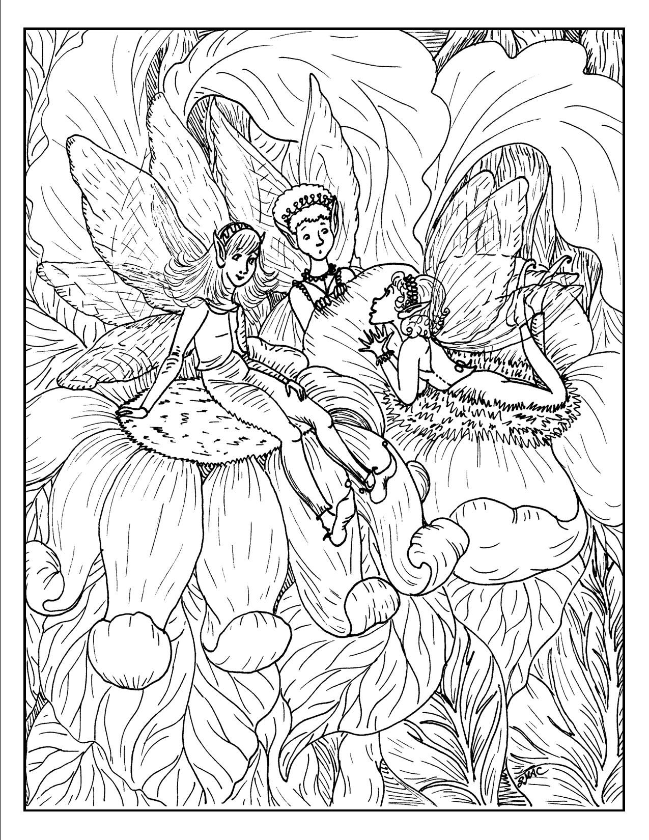 Fairy Coloring Pages Printable