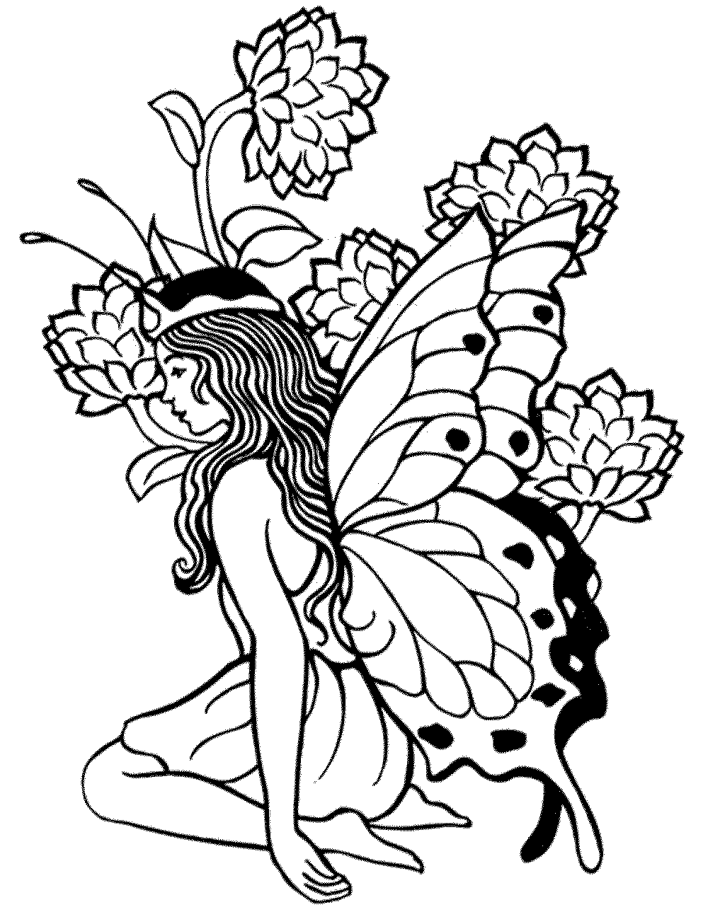 Free Printable Fairy Coloring Pages