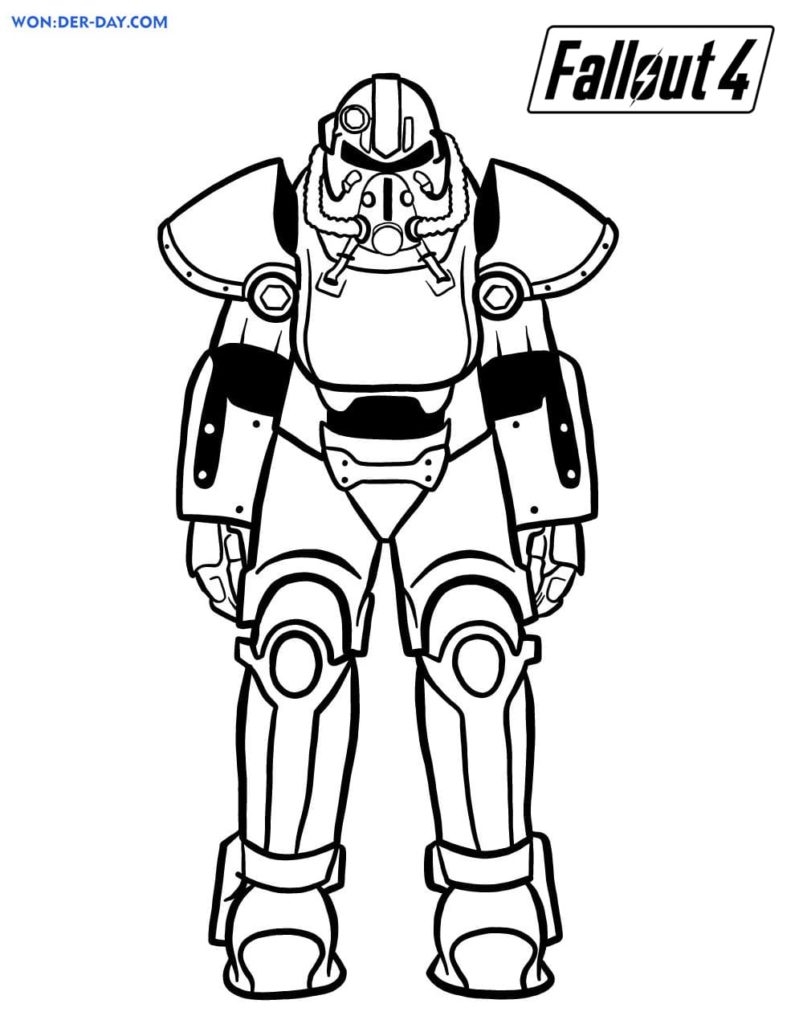 Fallout 4 Coloring Pages Best Printable Coloring Pages