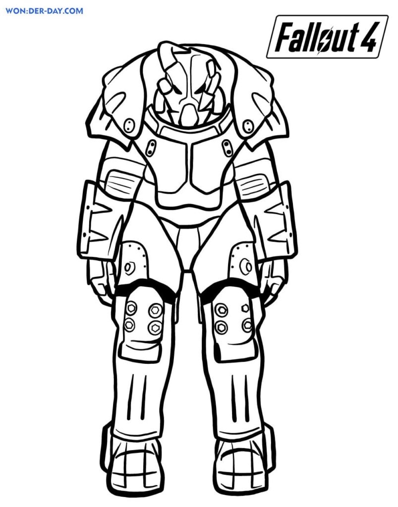 Fallout 4 Coloring Pages Best Printable Coloring Pages