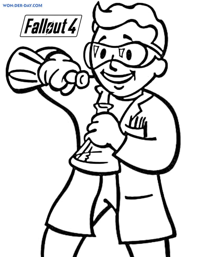 Fallout 4 Coloring Pages Best Printable Coloring Pages