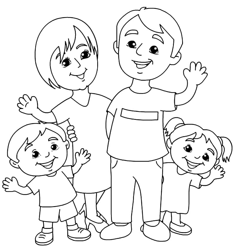 Family Day To Color Coloring Page Free Printable Coloring Pages For Kids