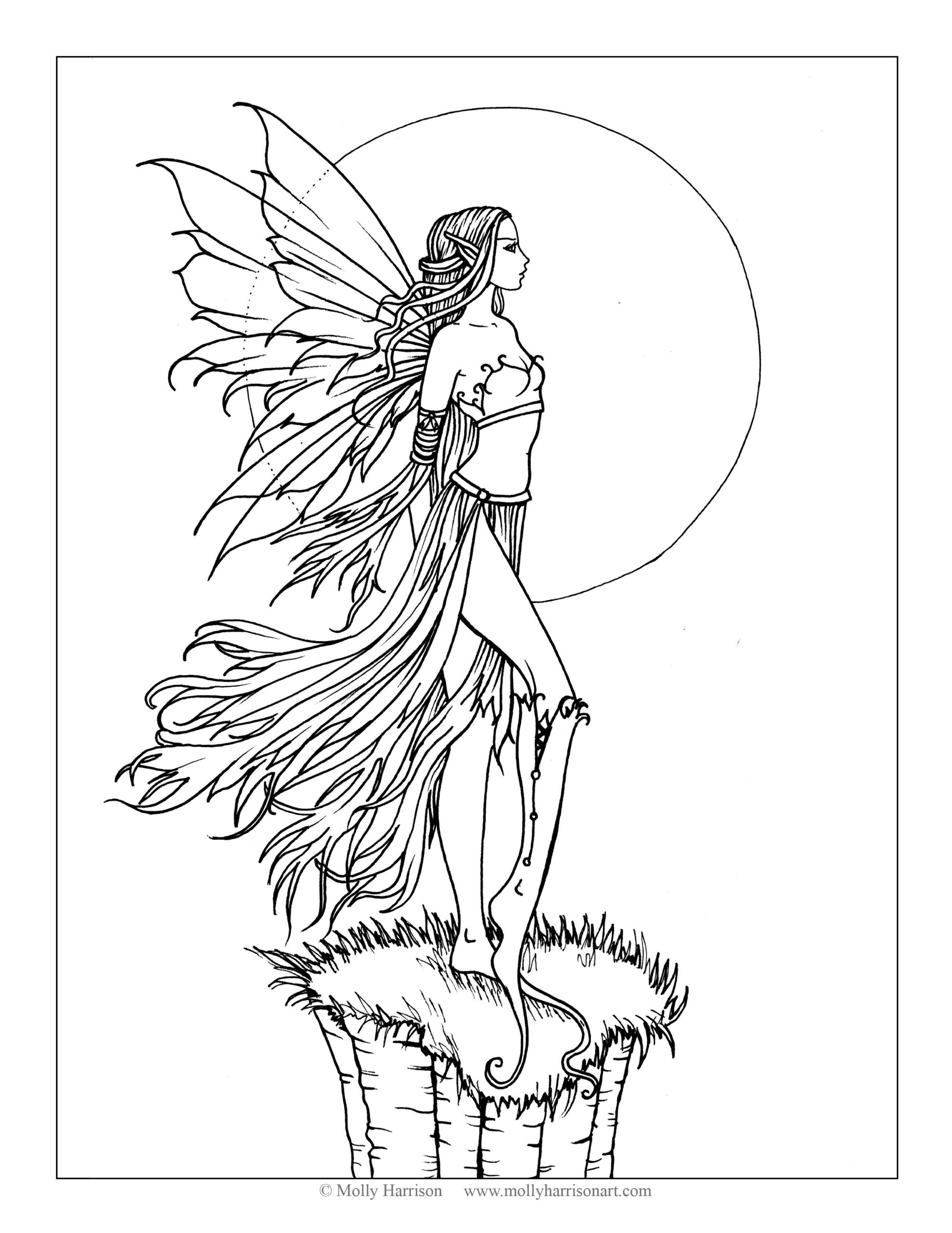 Fantasy Art Coloring Pages At GetDrawings Free Download