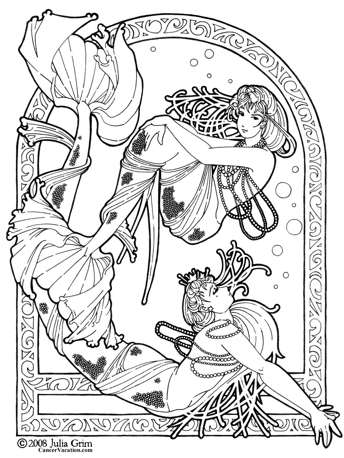 Free Fantasy Printable Coloring Pages