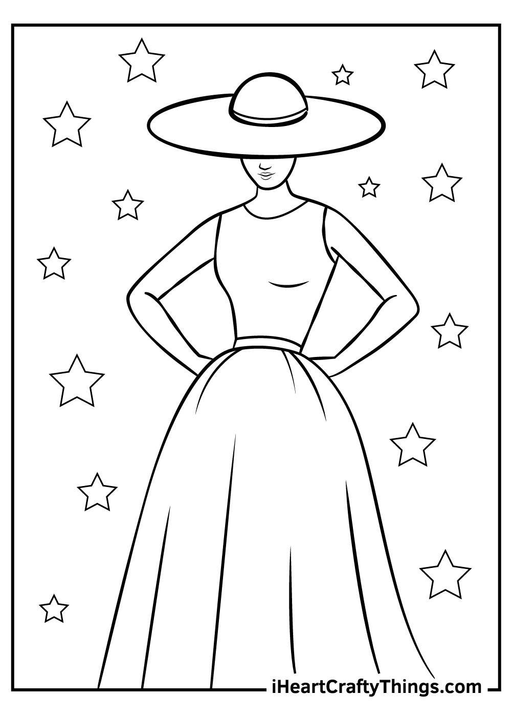 Fashion Designs Printable Coloring Pages