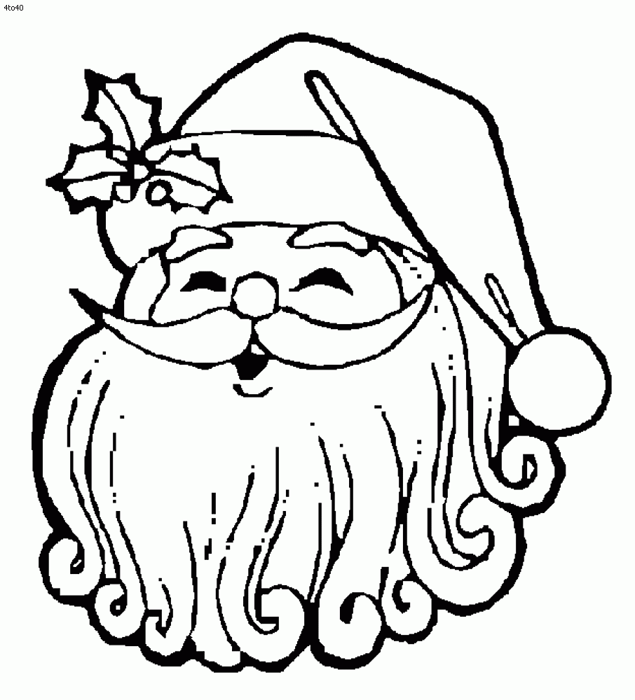 Father Christmas Colouring Pictures Cliparts Co