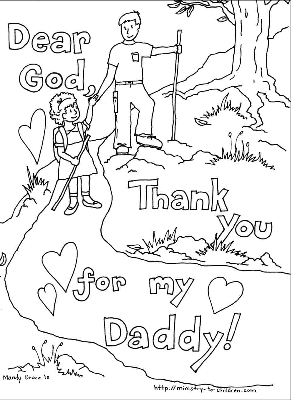 Printable Coloring Pages For Dad