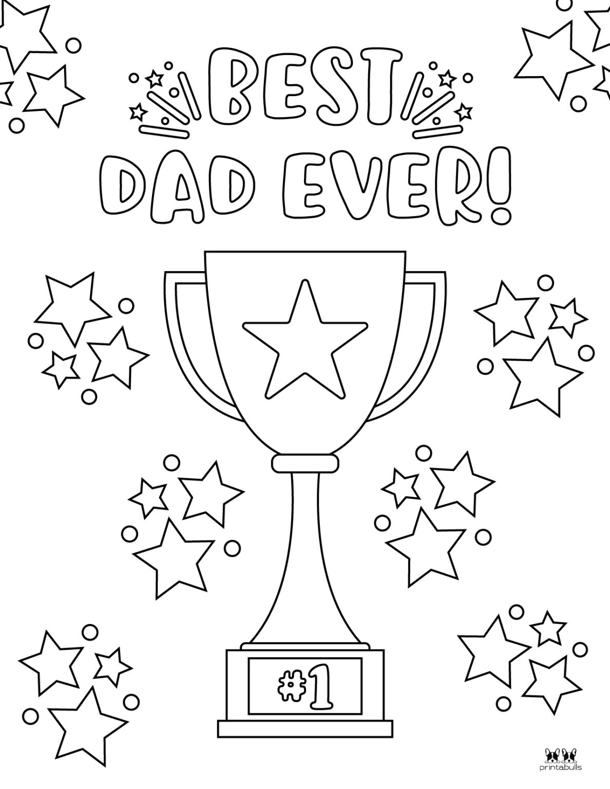 Fathers Day Coloring Pages Printable