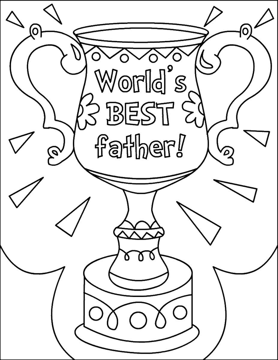 Father's Day Printable Coloring Pages