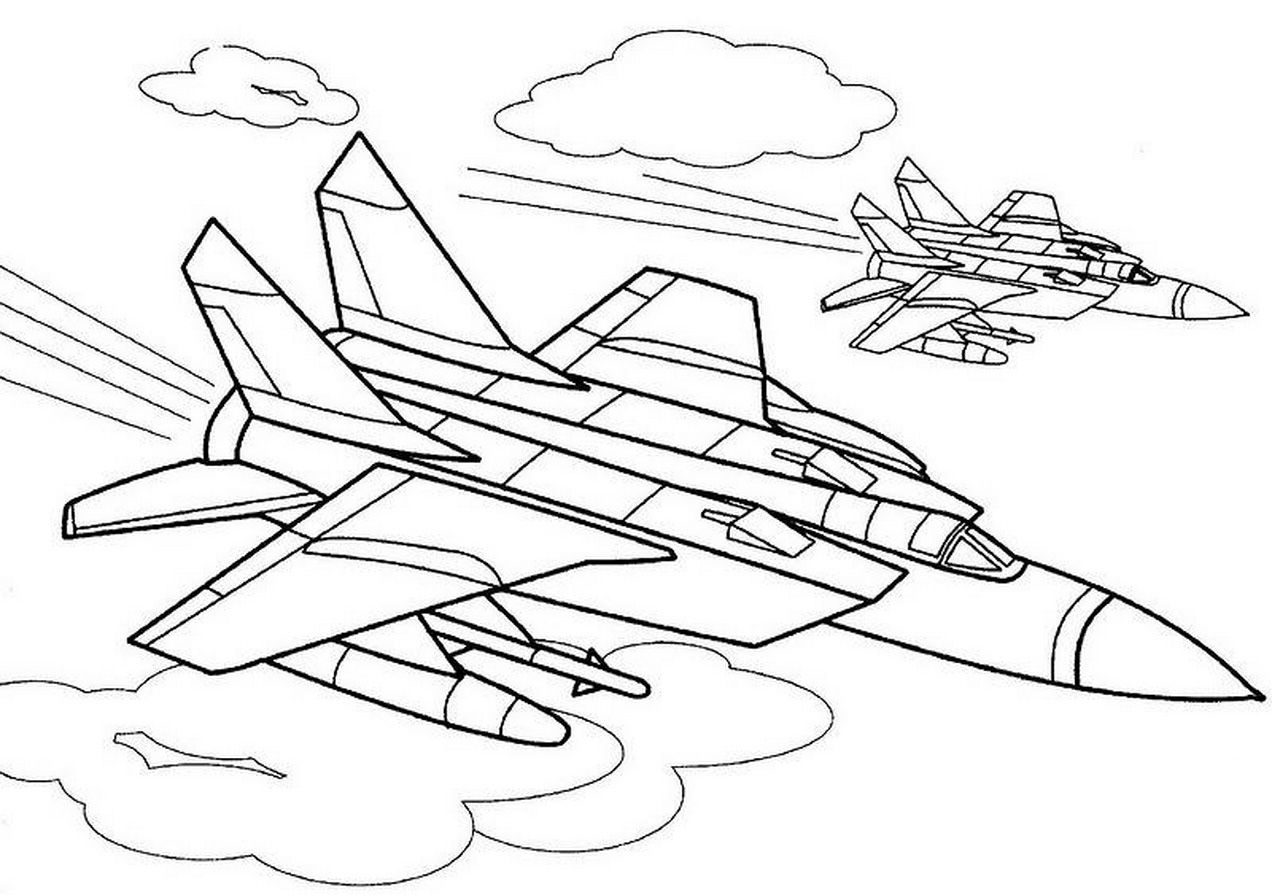 Fighter Jets Coloring Pages Coloring Home