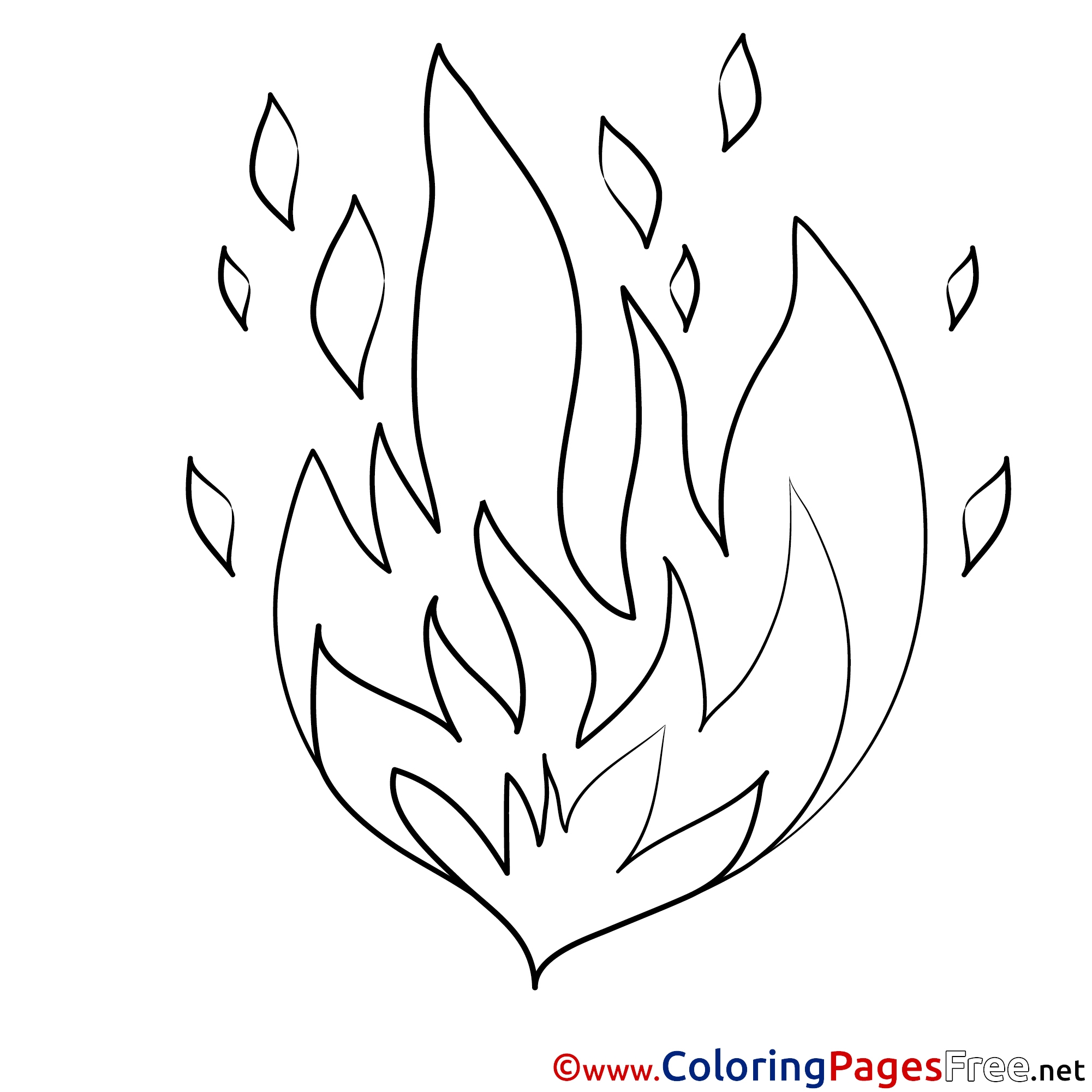 Fire Coloring Sheets Download Free