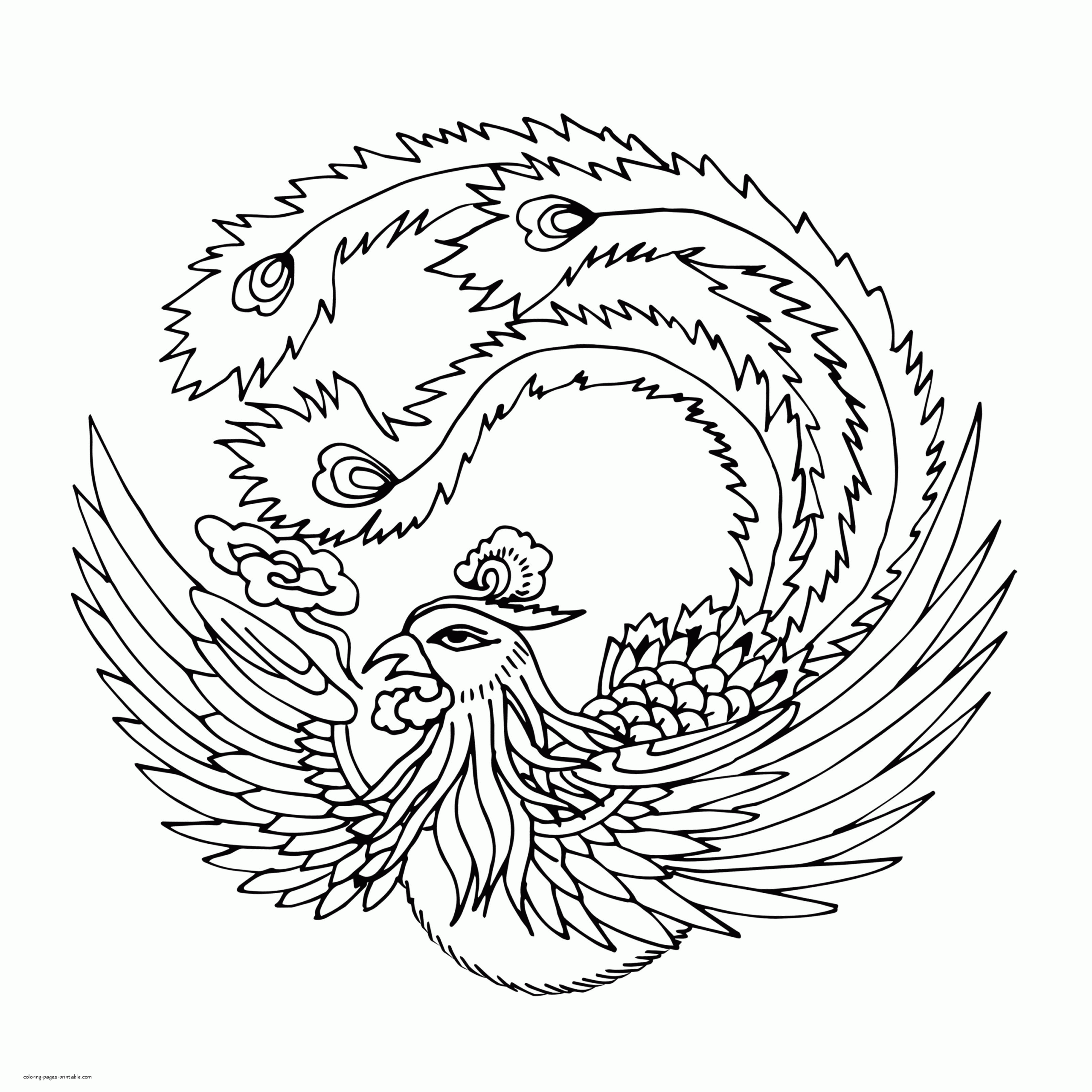 Firebird Coloring Page COLORING PAGES PRINTABLE COM