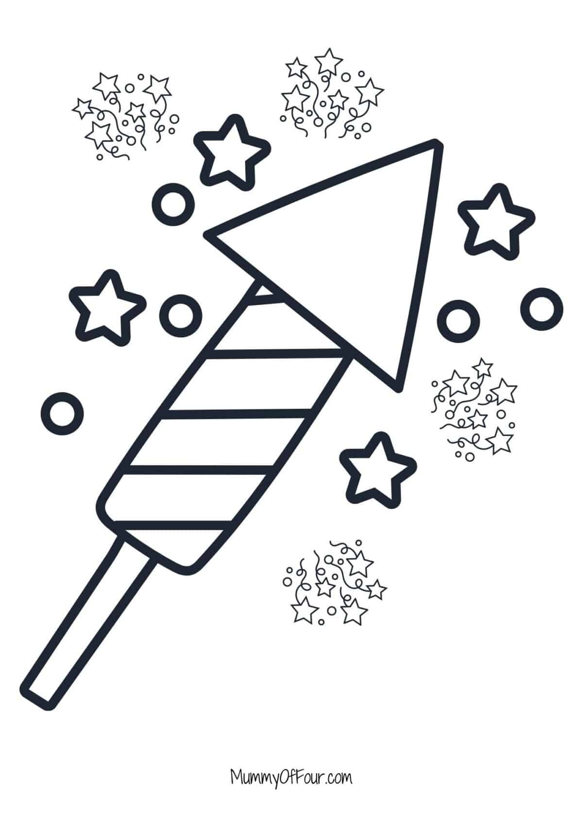 Fireworks Colouring Pages To Download For Free Mummy Of Four