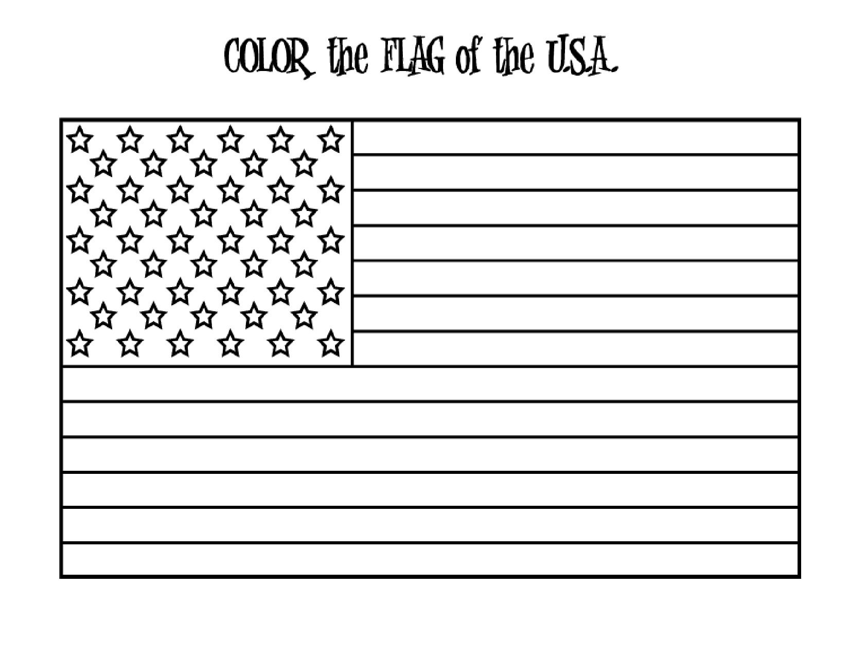 Flag Coloring Pages To Download And Print For Free