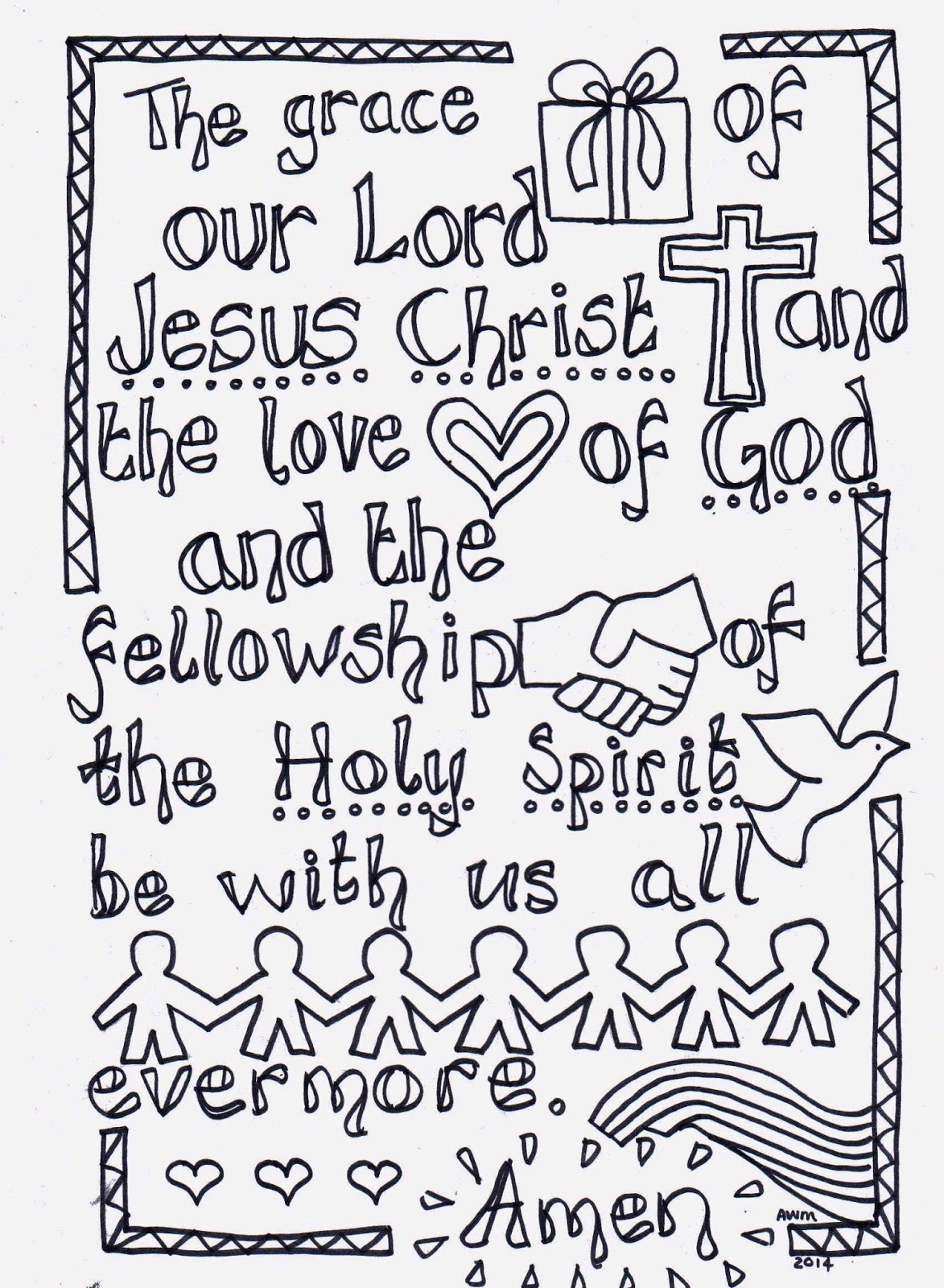 Flame Creative Children S Ministry The Grace Reflective Colouring Sheet To Print