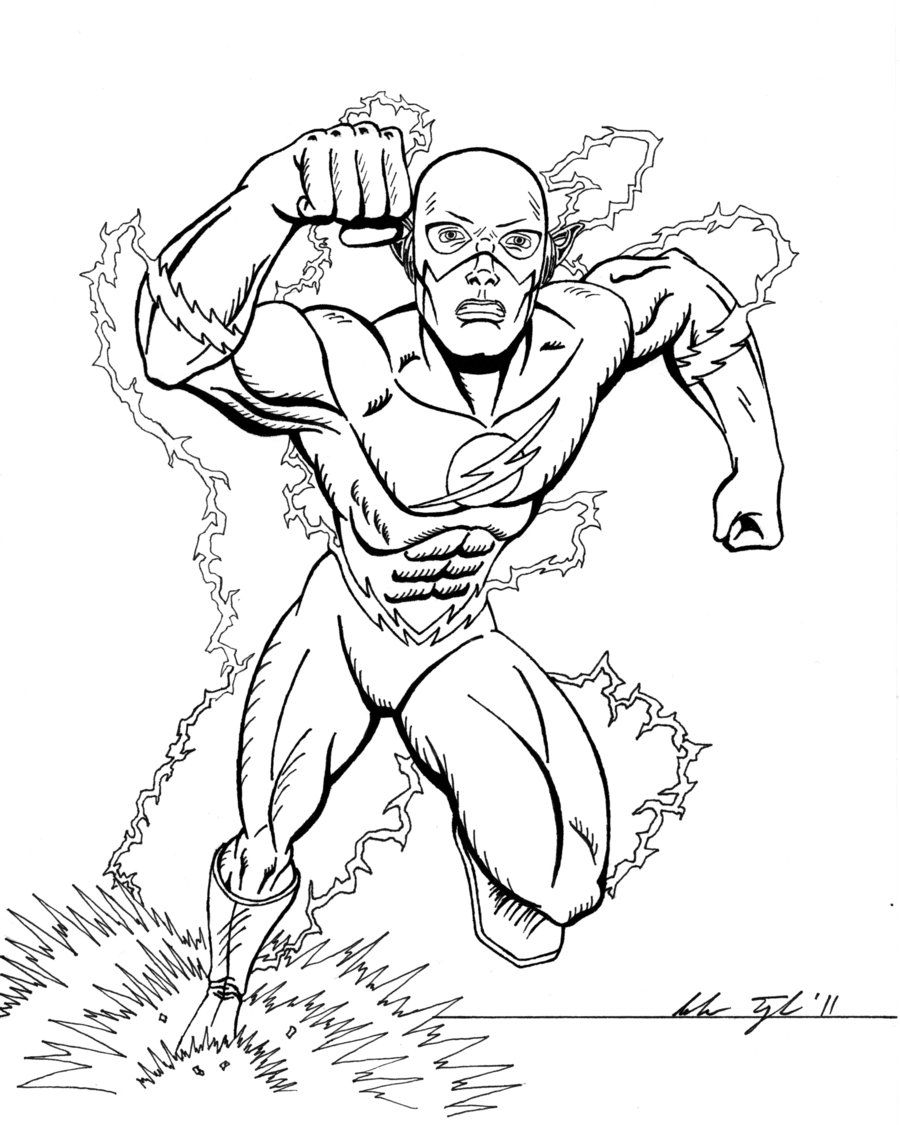 Flash Free Printable Coloring Pages