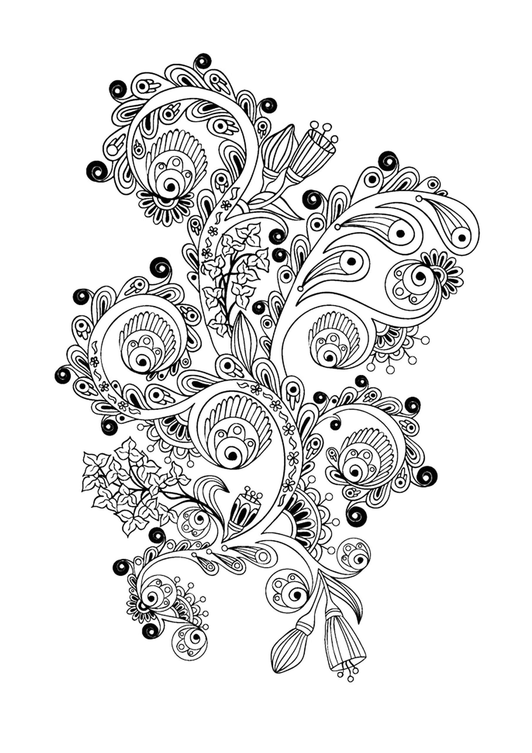 Flower Coloring Pages For Adults Best Coloring Pages For Kids