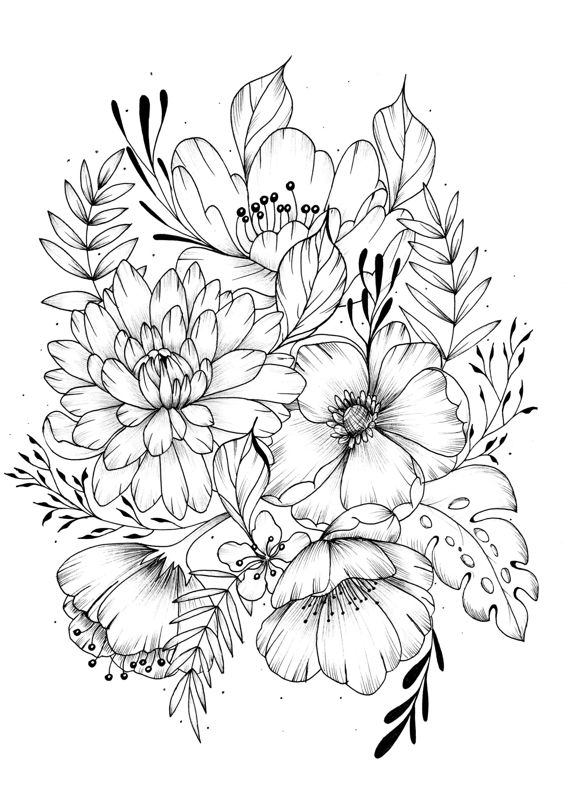 Printable Coloring Pages Flower