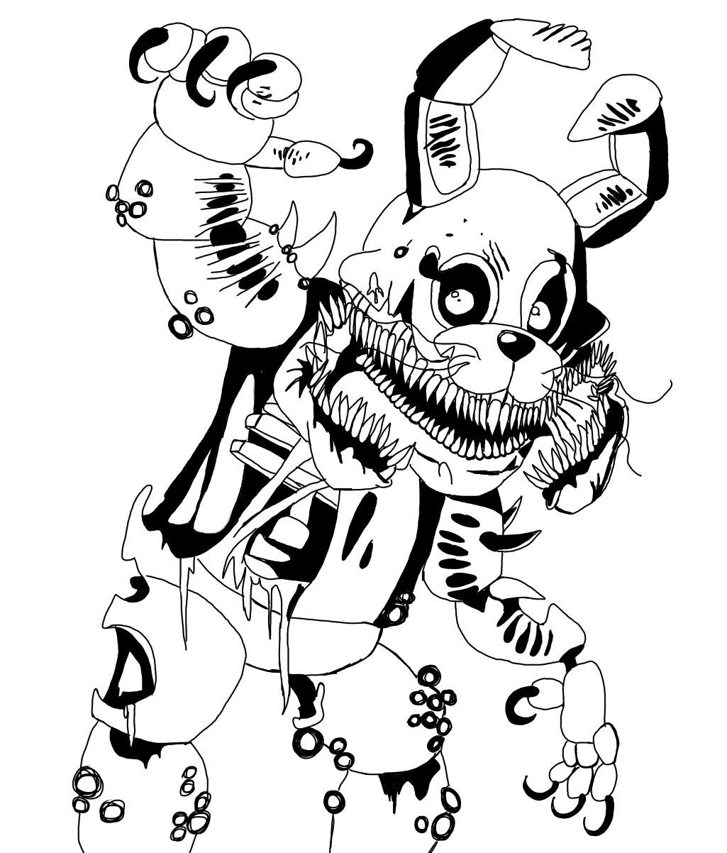 Fnaf Coloring Pages Printable Free