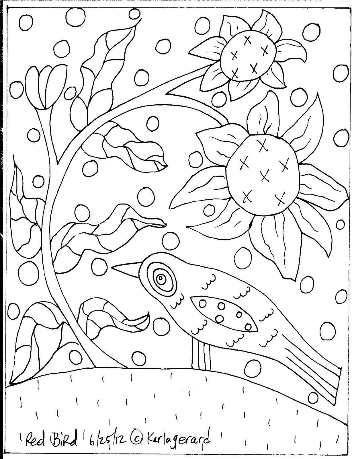 Folk Art Patterns Printable Coloring Pages Coloring Pages