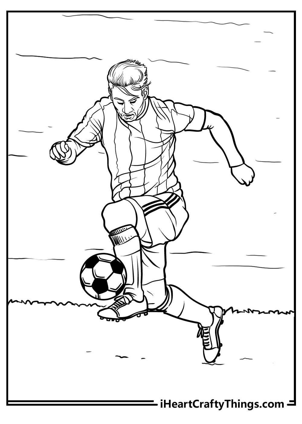 Soccer Printable Coloring Pages