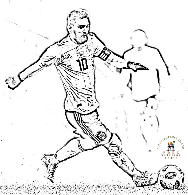 Football Messi Coloring Pages Coloring Pages For Kids