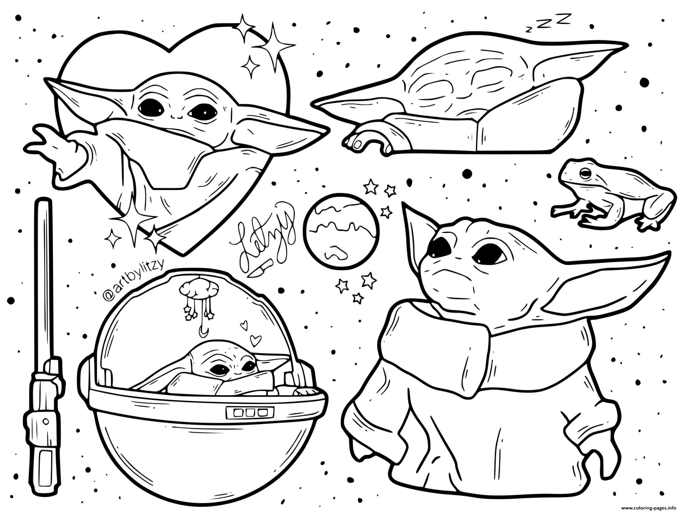 Printable Yoda Coloring Pages