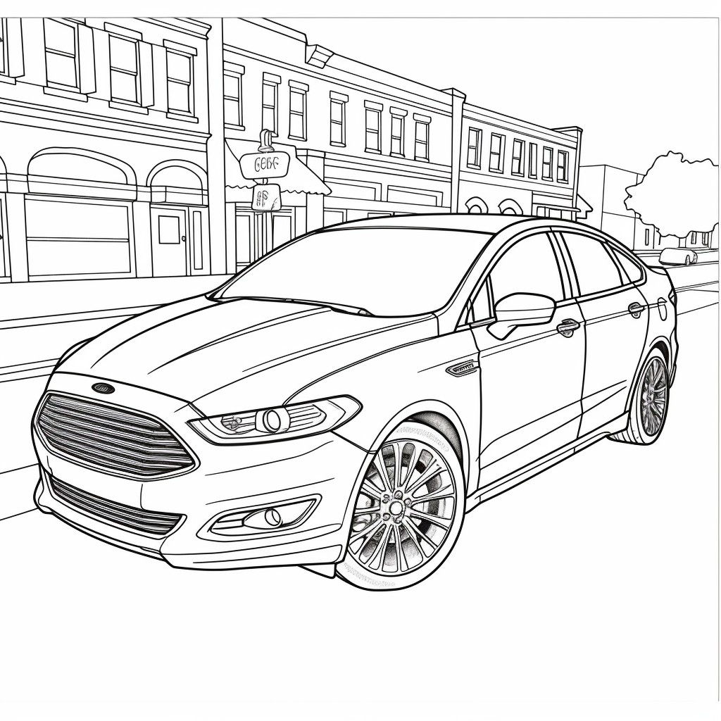 Ford Car 19 Coloring Page