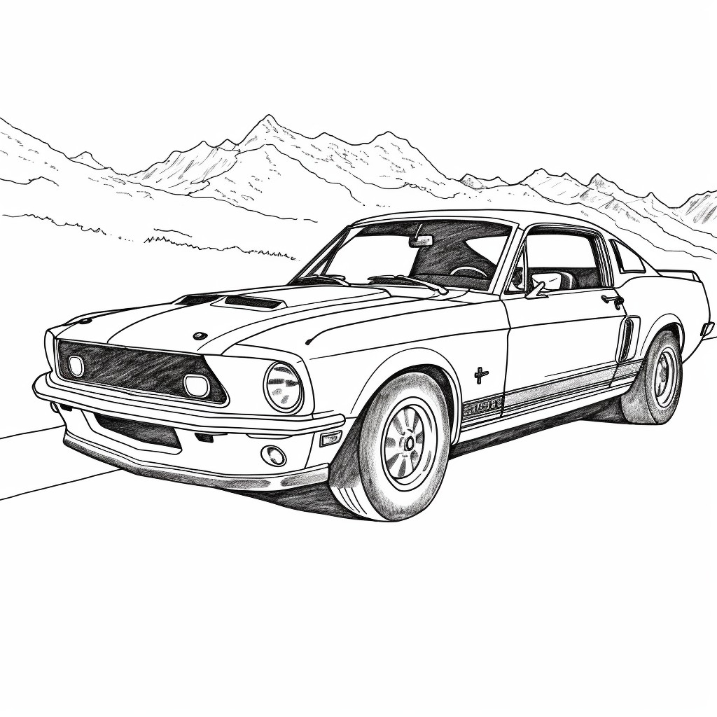 Printable Ford Car Coloring Pages