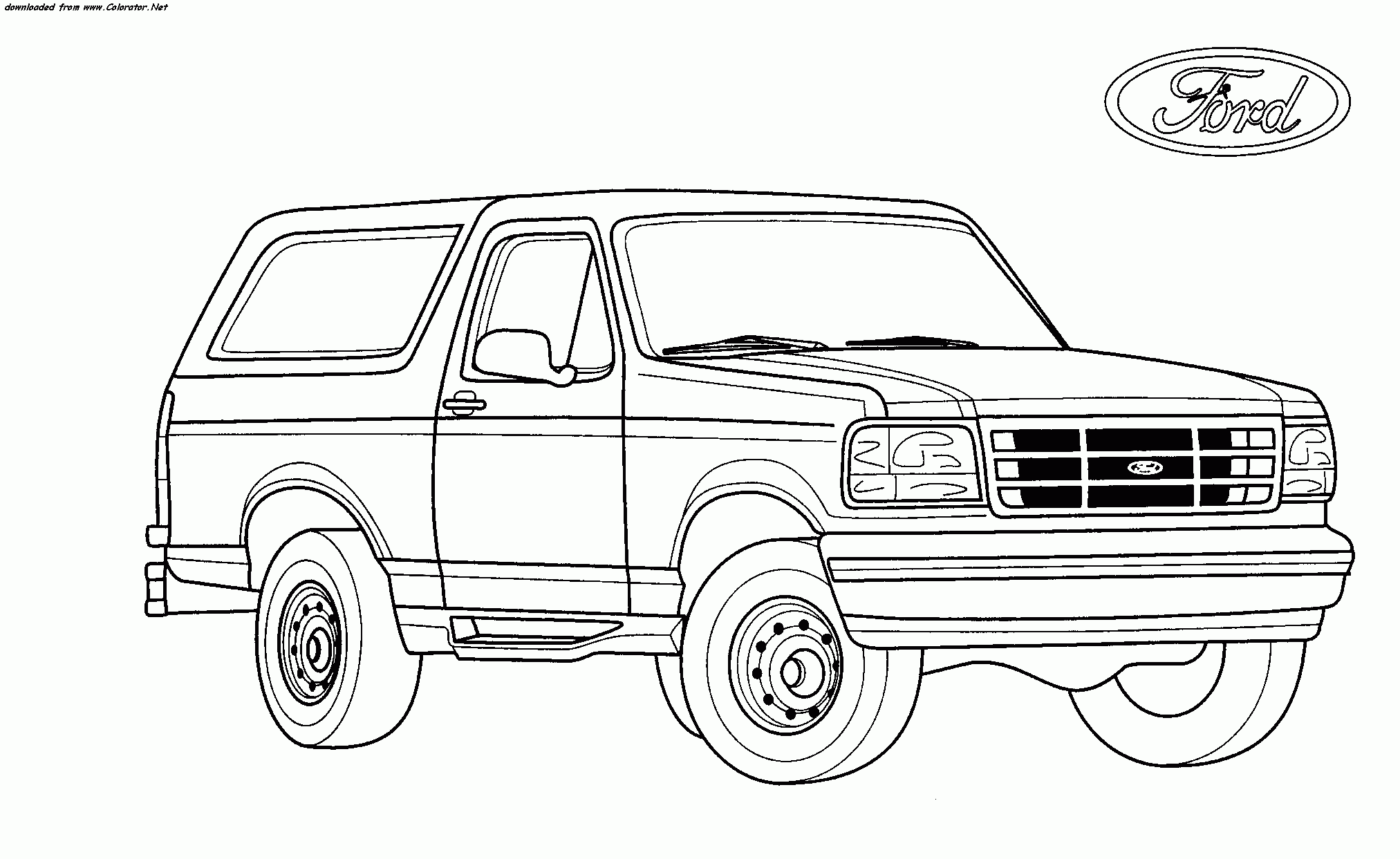 Ford Coloring Pages To Download And Print For Free