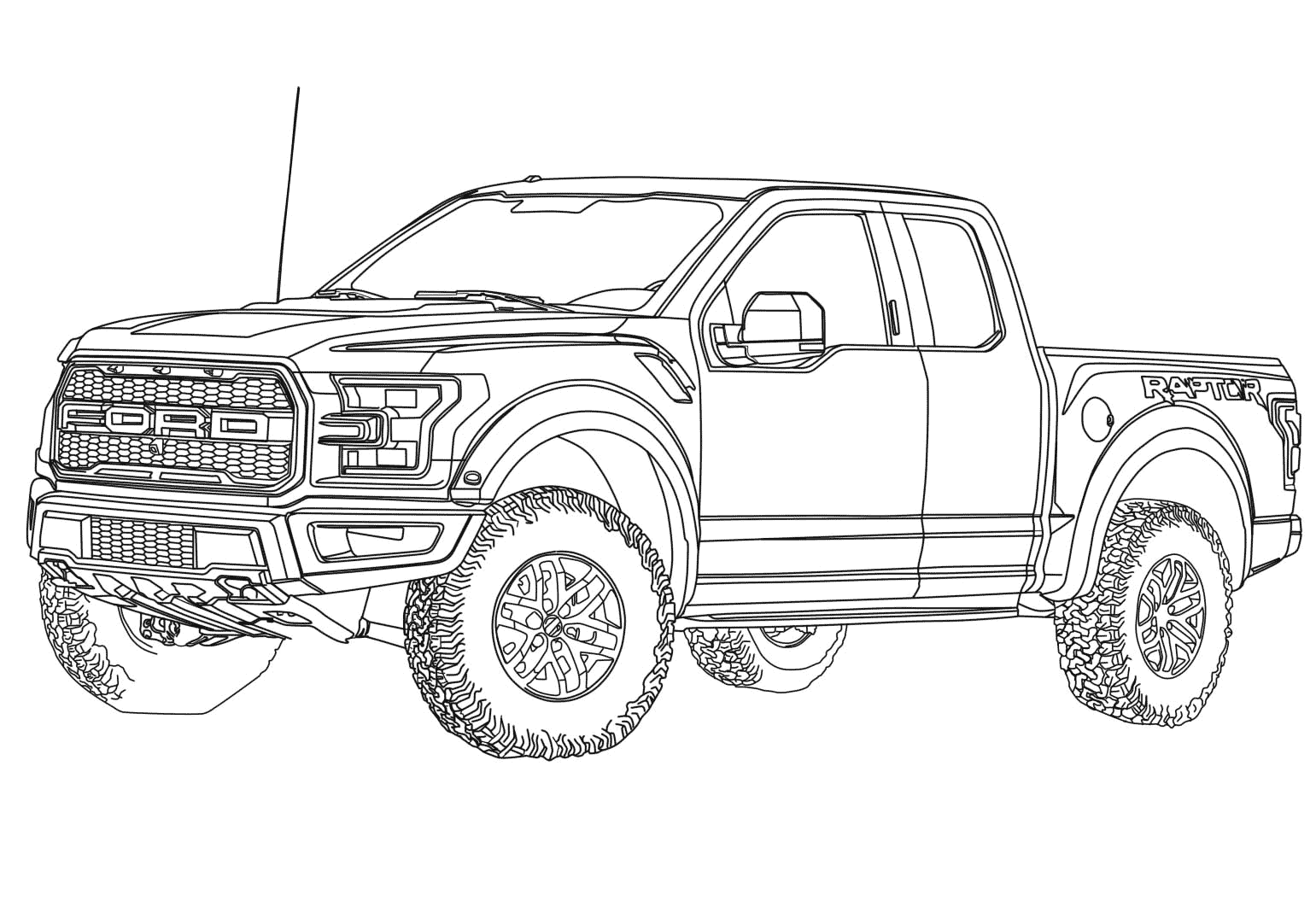 Ford F150 Raptor Coloring Page Free Printable Coloring Pages For Kids